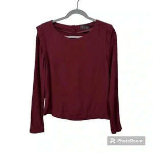 ASTR plum long sleeve blouse Small